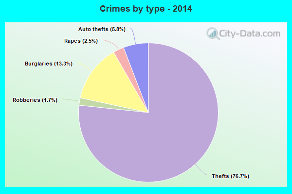 Crimes by type - 2014