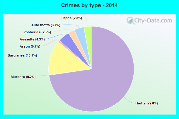 Crimes by type - 2014