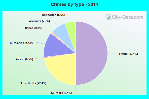 Crimes by type - 2014