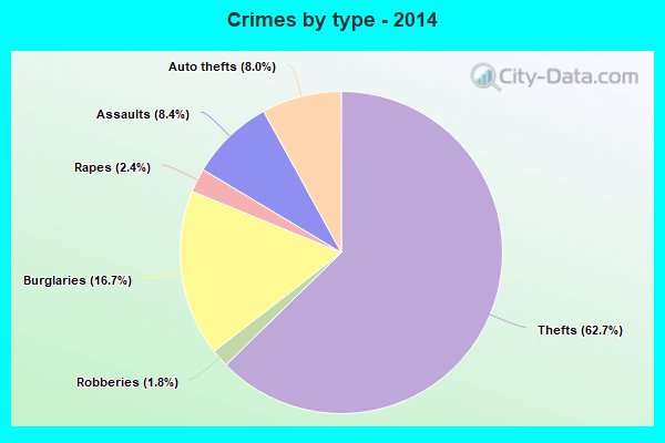 Crimes by type - 2014