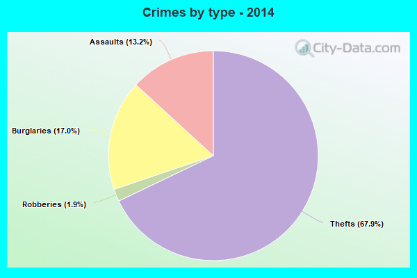 Crimes by type - 2014