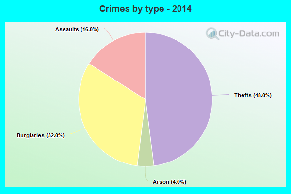 Crimes by type - 2014