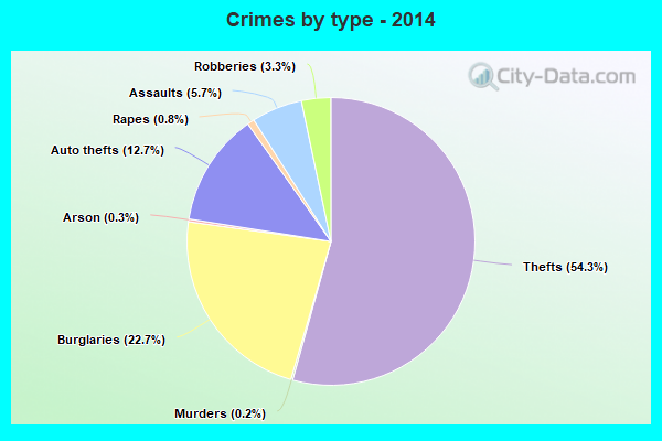 Crimes by type - 2014