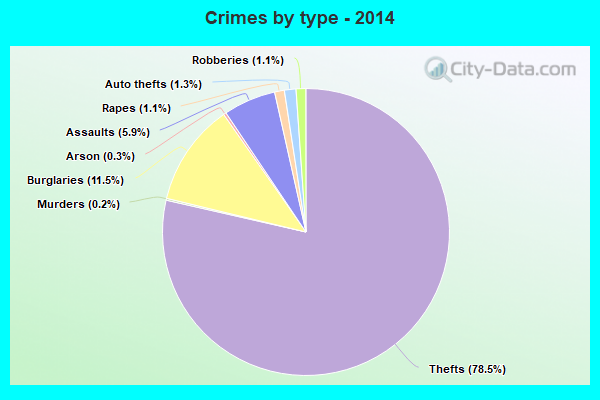 Crimes by type - 2014