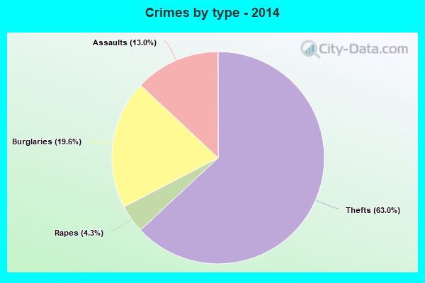 Crimes by type - 2014