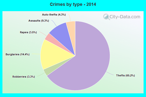 Crimes by type - 2014