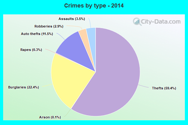 Crimes by type - 2014