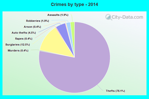 Crimes by type - 2014