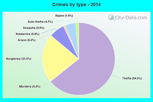 Crimes by type - 2014