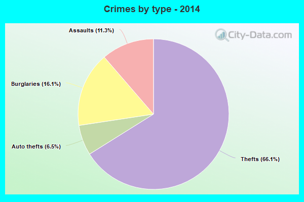 Crimes by type - 2014