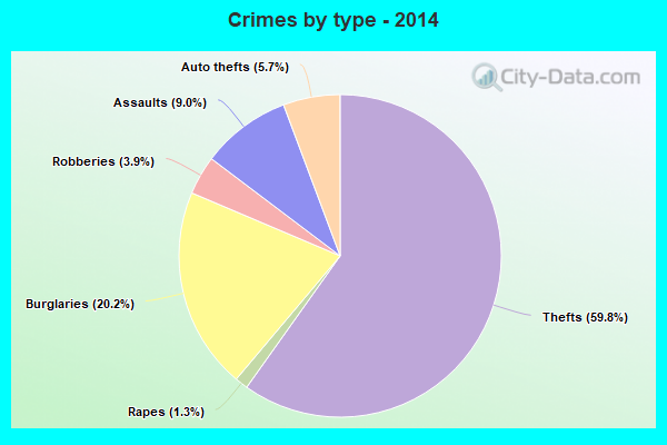 Crimes by type - 2014