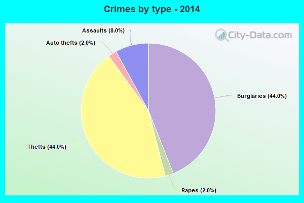 Crimes by type - 2014