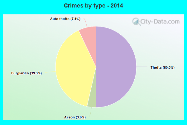 Crimes by type - 2014