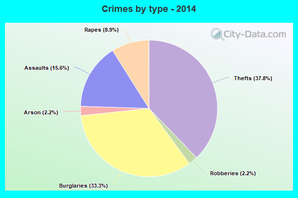 Crimes by type - 2014