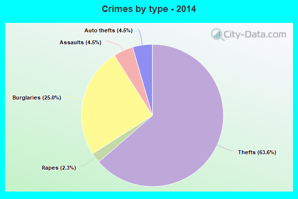 Crimes by type - 2014