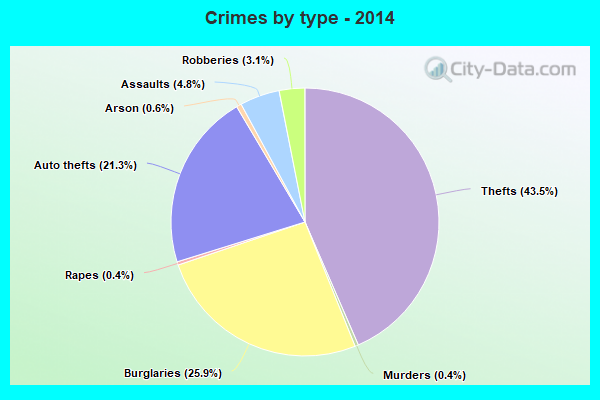 Crimes by type - 2014