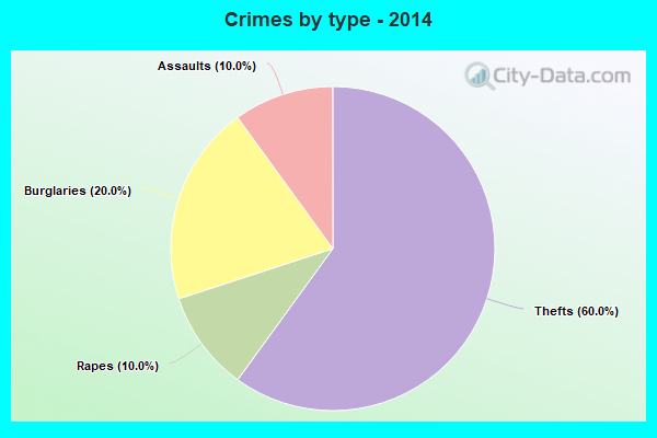 Crimes by type - 2014