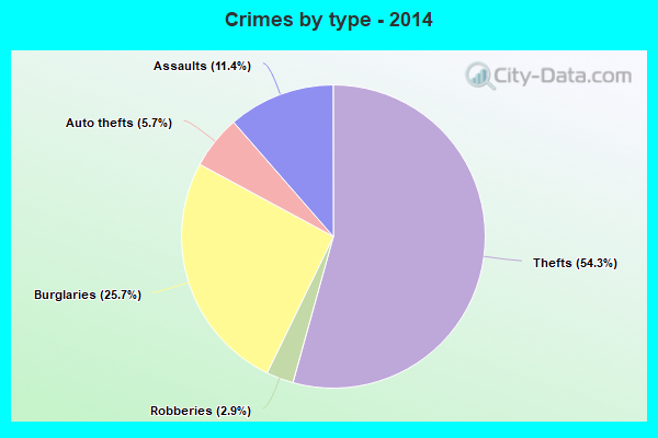 Crimes by type - 2014