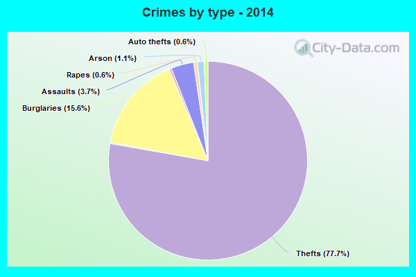 Crimes by type - 2014