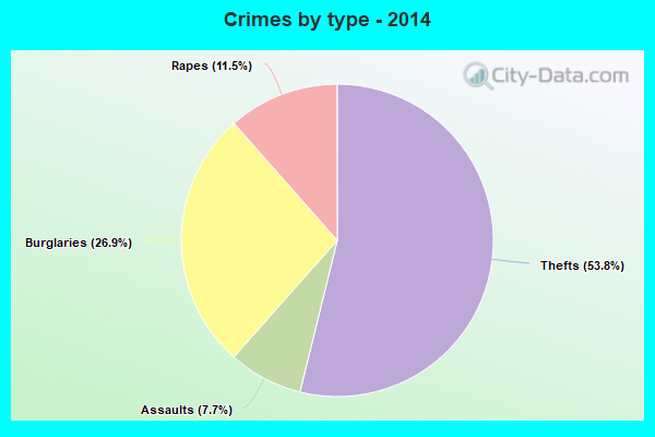 Crimes by type - 2014