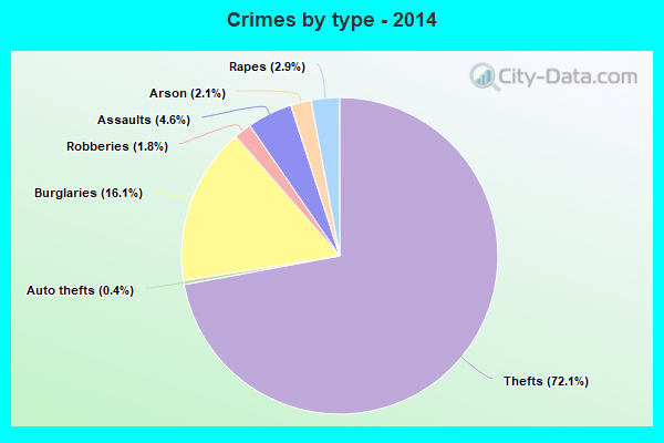 Crimes by type - 2014