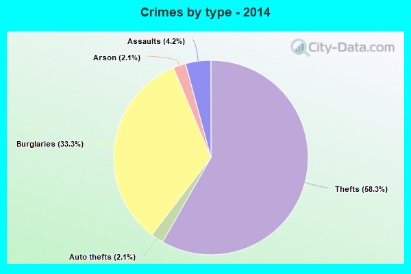 Crimes by type - 2014