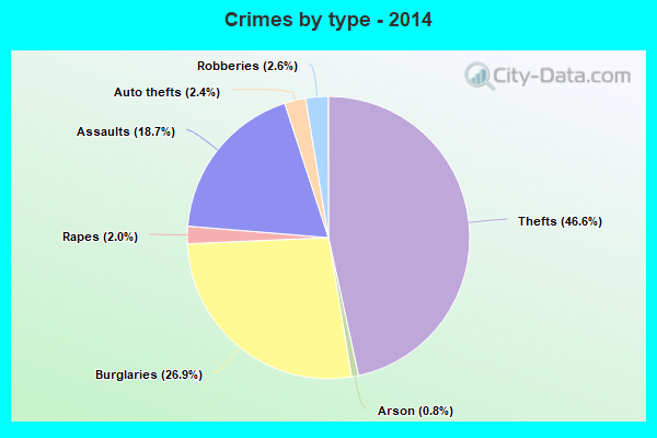 Crimes by type - 2014