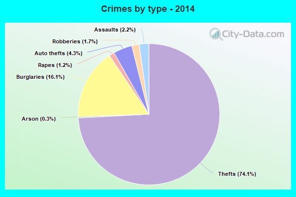 Crimes by type - 2014