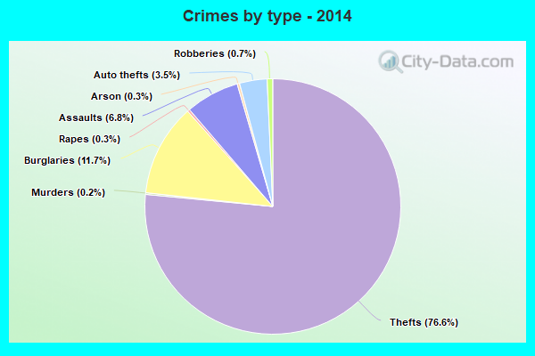 Crimes by type - 2014