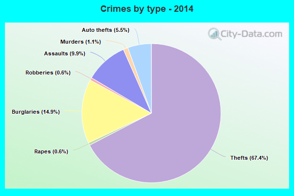 Crimes by type - 2014