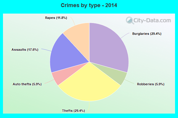 Crimes by type - 2014