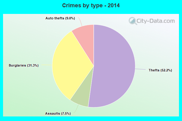 Crimes by type - 2014