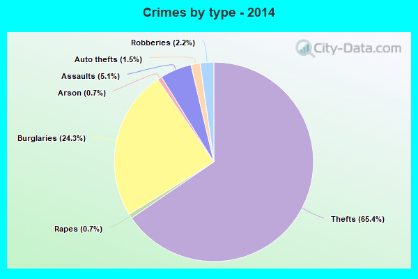 Crimes by type - 2014