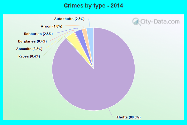 Crimes by type - 2014