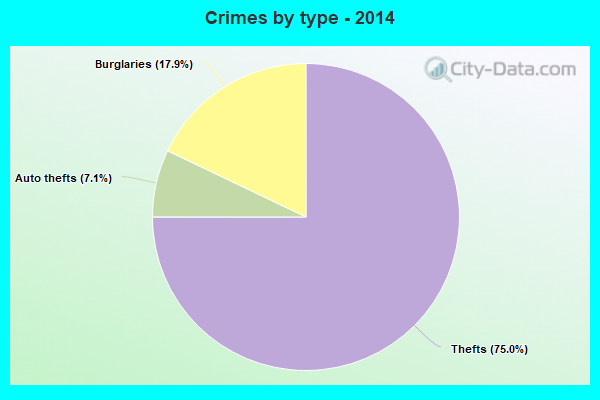 Crimes by type - 2014