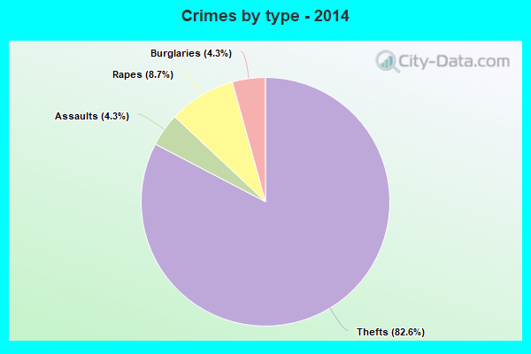 Crimes by type - 2014