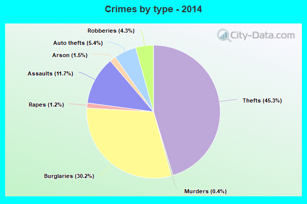 Crimes by type - 2014