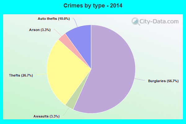 Crimes by type - 2014