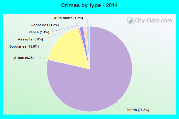 Crimes by type - 2014