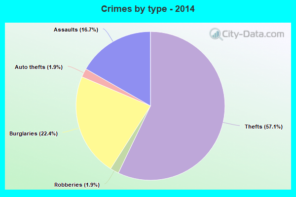 Crimes by type - 2014