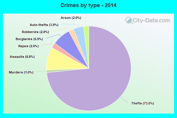 Crimes by type - 2014