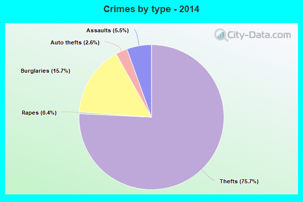 Crimes by type - 2014