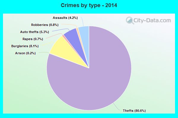 Crimes by type - 2014