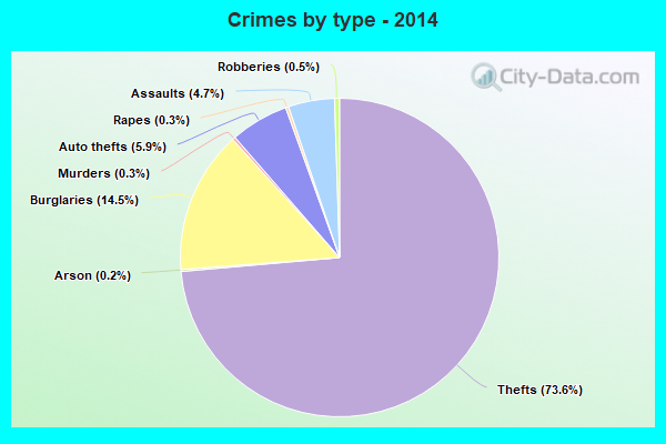 Crimes by type - 2014