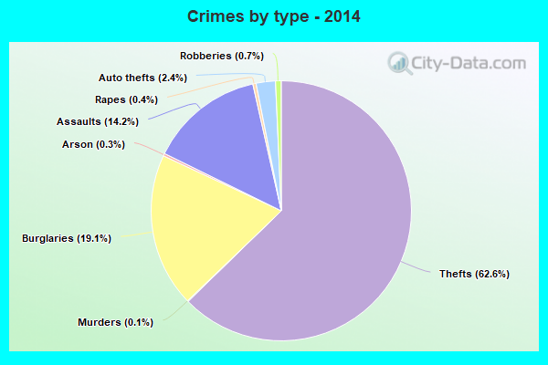 Crimes by type - 2014