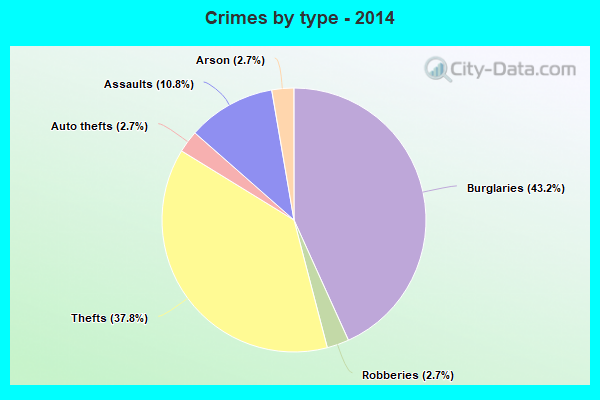 Crimes by type - 2014