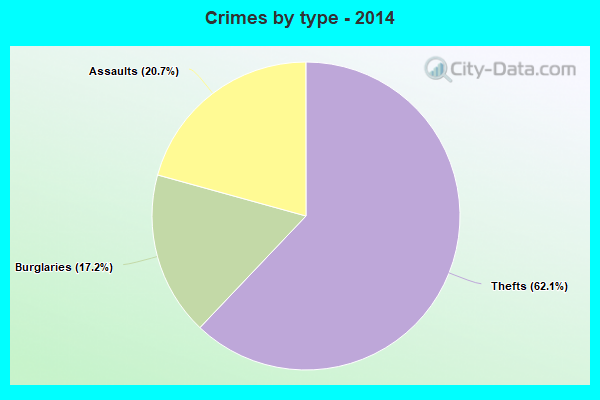 Crimes by type - 2014