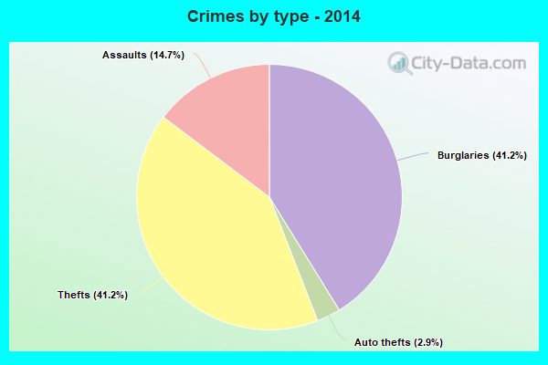 Crimes by type - 2014