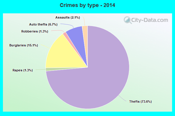 Crimes by type - 2014