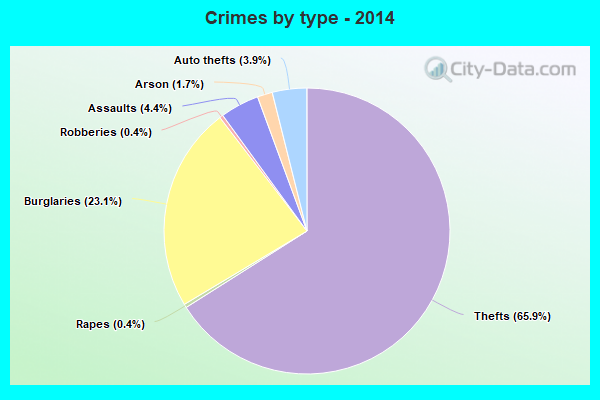 Crimes by type - 2014